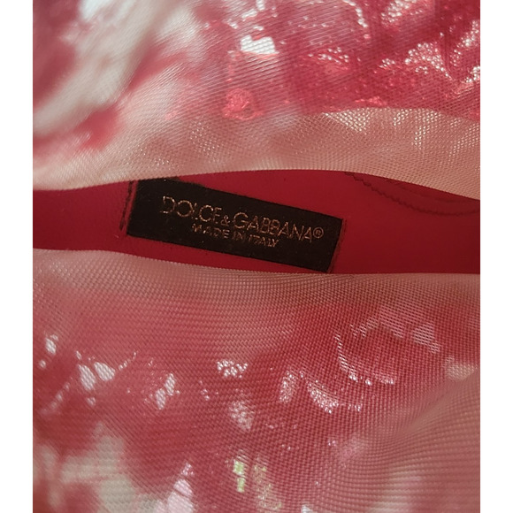 Dolce & Gabbana Red Lace Women Bootie Size 39 / 9 - Picture 7 of 7